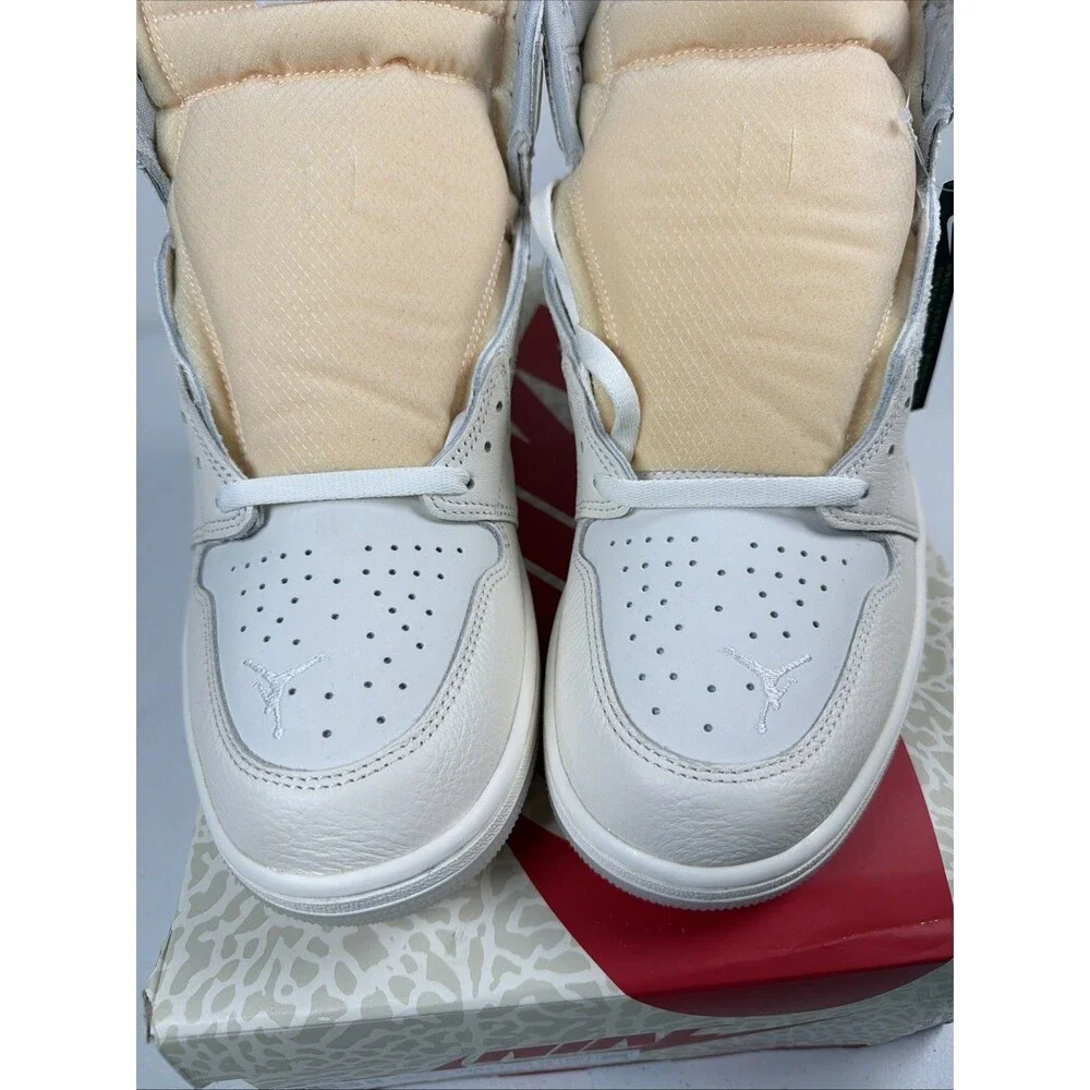 NEW Air Jordan 1 Retro High OG Sail/University Red -Pale Ivory  Size- 13M
